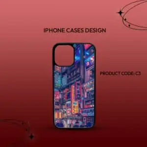 Neon Cityscape iPhone Customized Case – 11 to 16 Pro Max