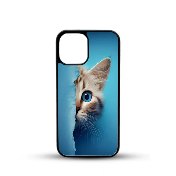 Peeking Cat iPhone Customized Cover – for 11 to 16 Pro
