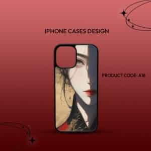 Cartoon Chinese Girl Custom iPhone Cover – 11 to 15