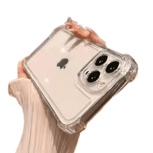 Transparent Mobile Cover for iPhone 11 to 16 Pro Max